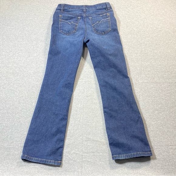 DKNY Soho Jean's Women's Sz 6 Blue Mid Rise Bootcut Boho Western Stretch Denim - Picture 6 of 15